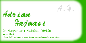 adrian hajmasi business card