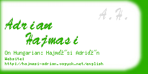 adrian hajmasi business card